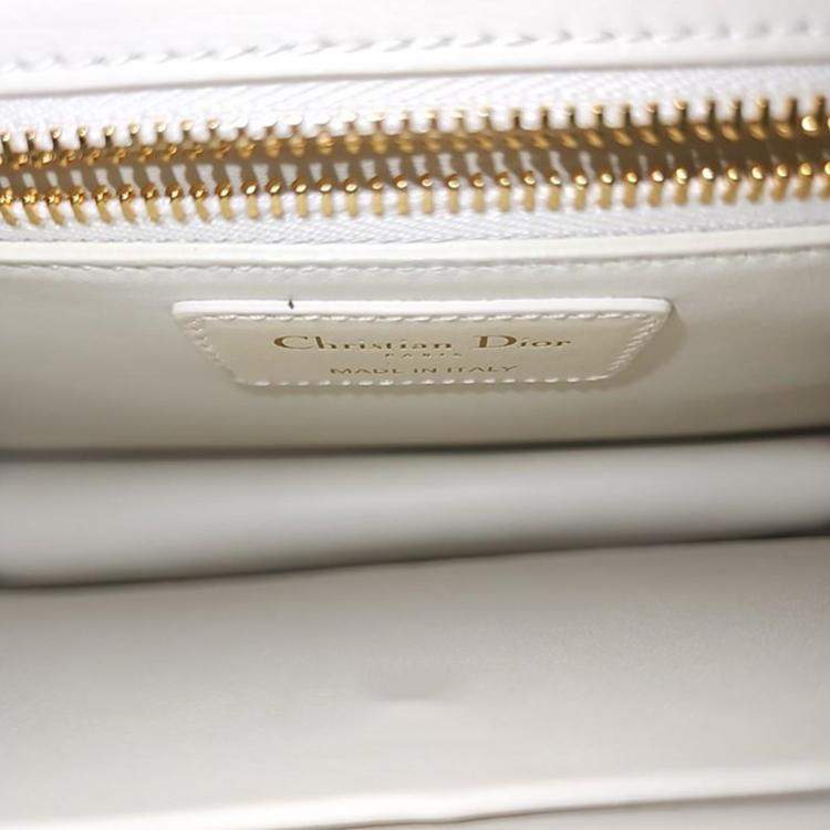 Pre Owned Dior Beige Leather 30 Montaigne Shoulder Bag