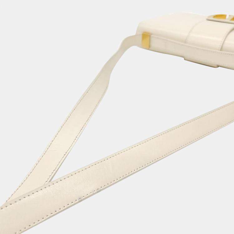 Pre Owned Dior Beige Leather 30 Montaigne Shoulder Bag