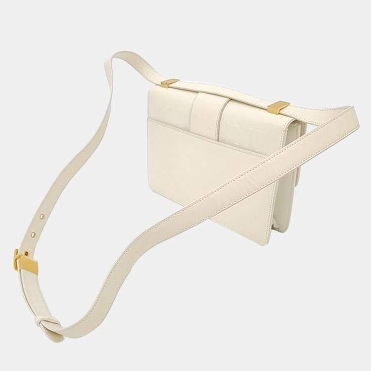 Pre Owned Dior Beige Leather 30 Montaigne Shoulder Bag