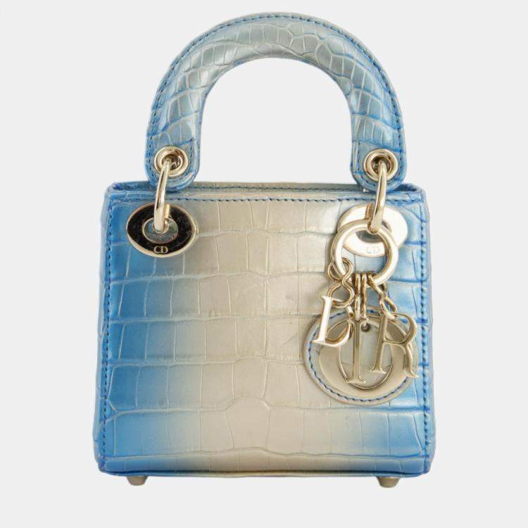 Lady dior bag on sale crocodile