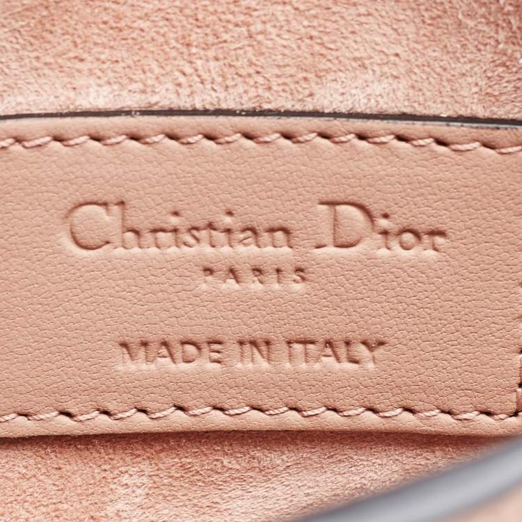 Pre Owned Dior Blush Ultra Matte Leather Saddle Convertible Belt Bag
