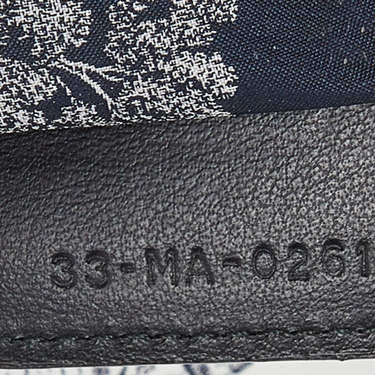 Pre Owned Dior Blue Technical Fabric Diortravel Zipped Pouch