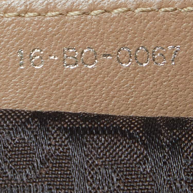 Pre Owned Dior Beige Cannage Leather Whipstitch Hobo