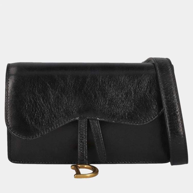 Dior Women's Saddle Bag with Strap - Black One-Size