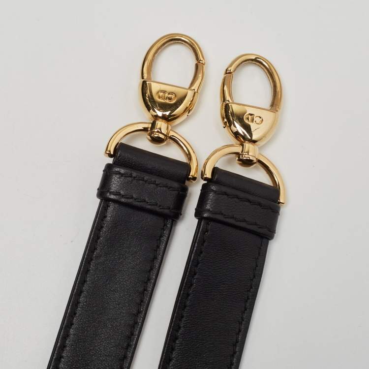 Pre Owned Dior Black Cannage Leather Large Lady Dior Tote