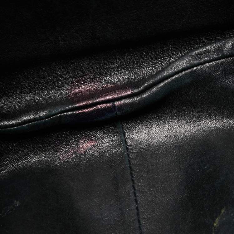 Pre Owned Dior Black Python Limited Edition 096 Rebelle Hobo