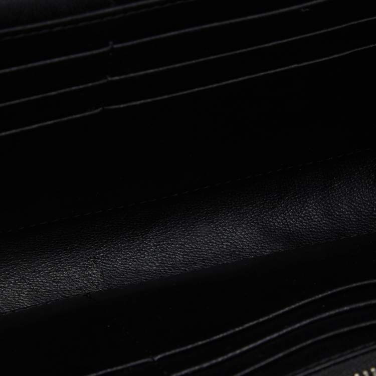 Pre Owned Dior Black Leather Diorama Wallet On Chain