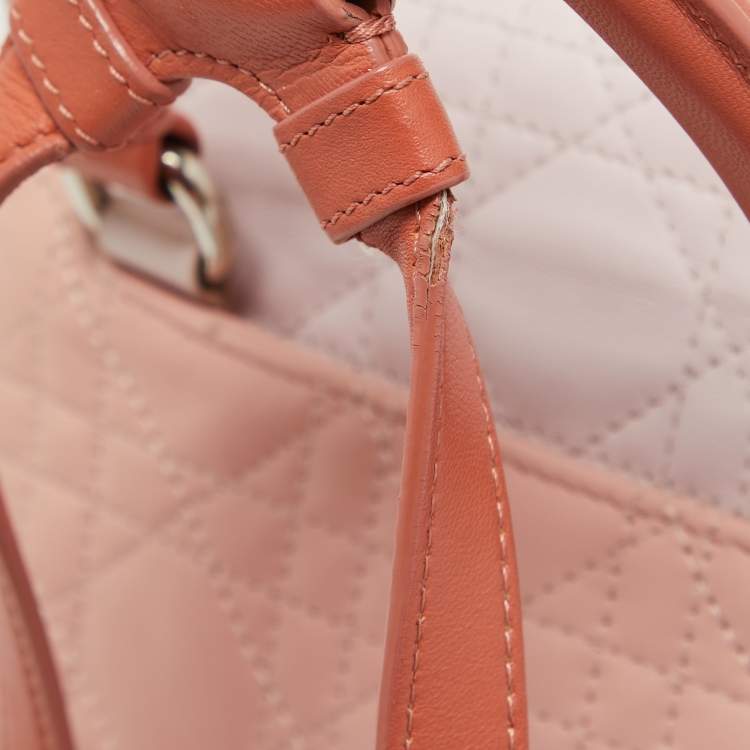 Pre Owned Dior Tri Color Cannage Quilted Leather Small Stardust Backpack
