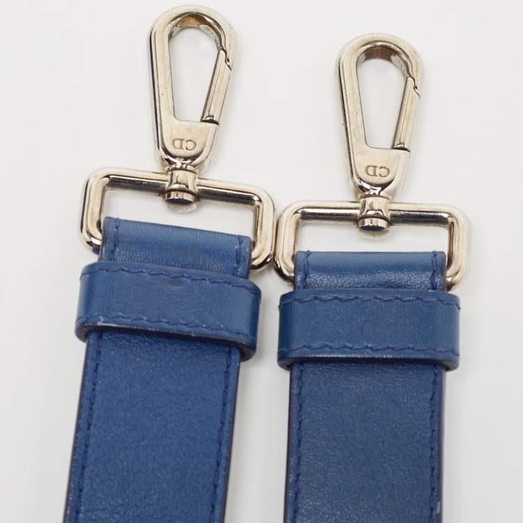Pre Owned Dior Blue/Green Leather Small Be Dior Flap Top Handle Bag
