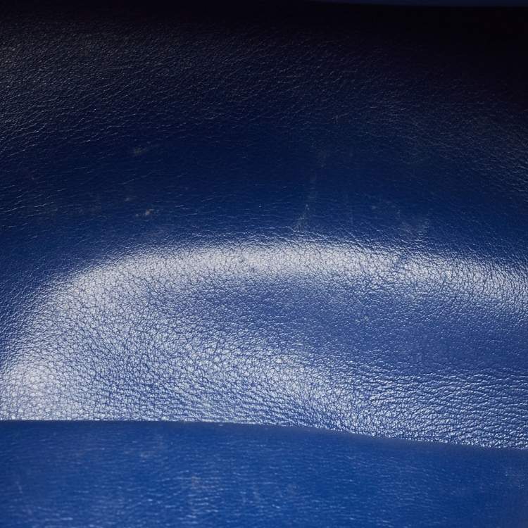 Pre Owned Dior Blue/Green Leather Small Be Dior Flap Top Handle Bag