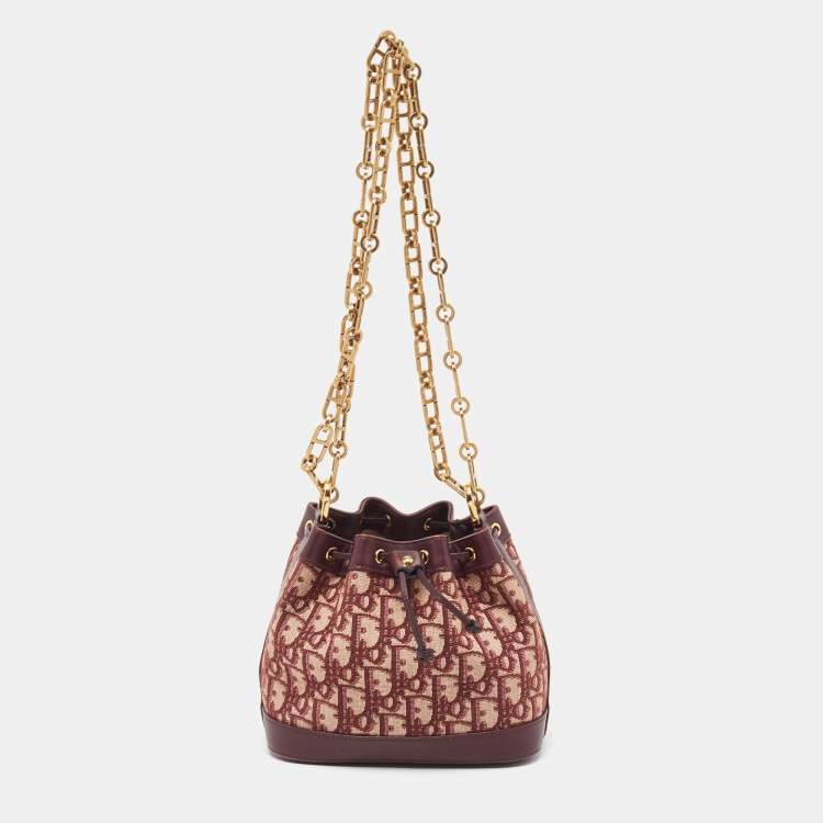 Dior fashion monogram bucket bag