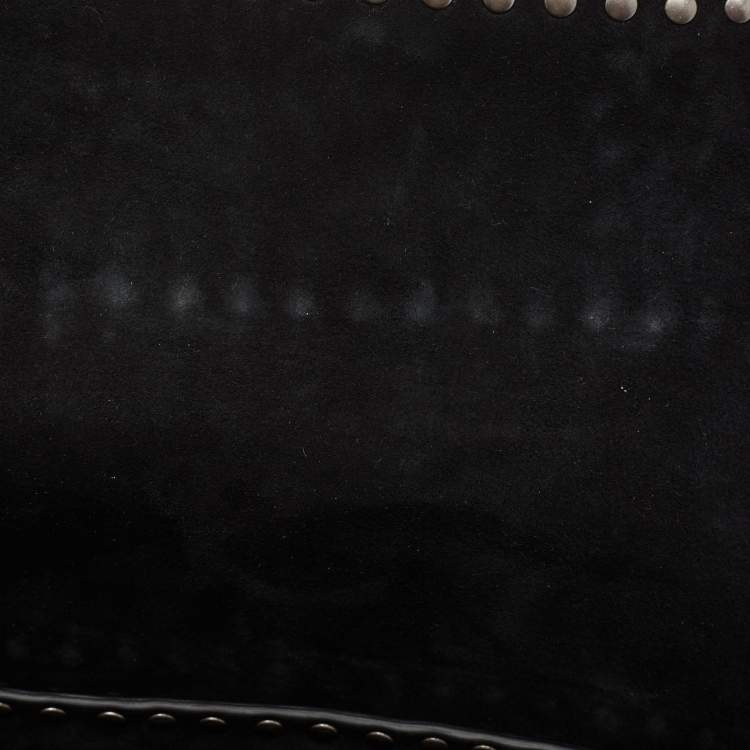 Pre Owned Dior Green/Black Studded Leather Medium Dio(r)evolution J'Adior Chain Bag