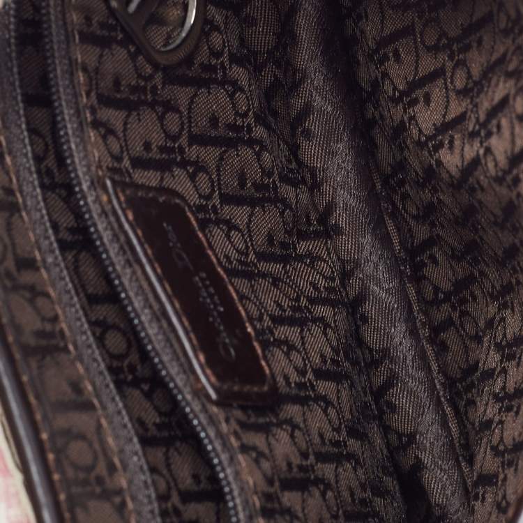 Pre Owned Dior Multicolour Satin Paisley Saddle Bag 