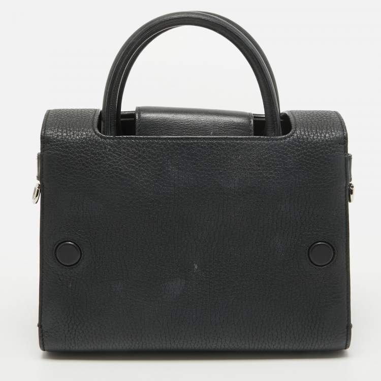 Pre Owned Dior Black Leather Mini Diorever Tote