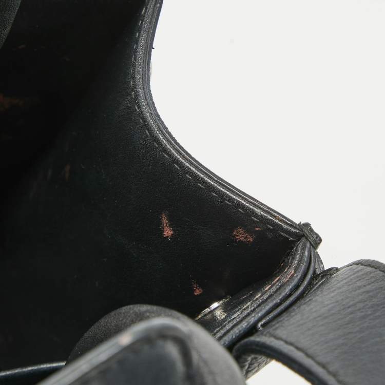 Pre Owned Dior Black Leather Mini Diorever Tote