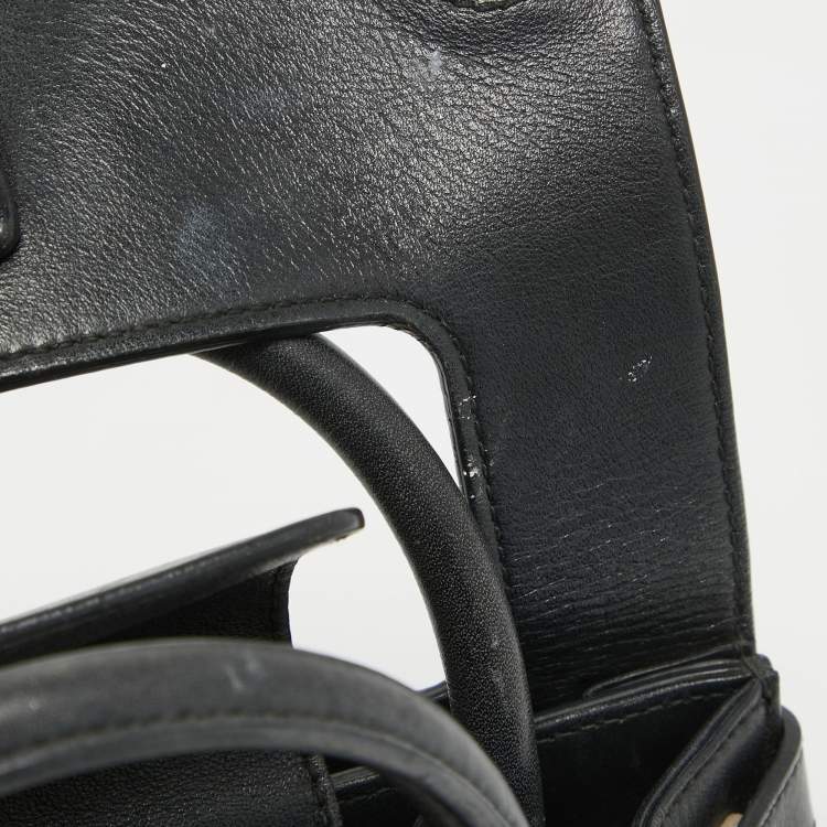 Pre Owned Dior Black Leather Mini Diorever Tote
