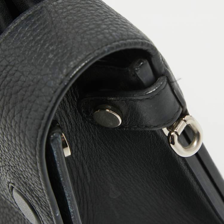 Pre Owned Dior Black Leather Mini Diorever Tote