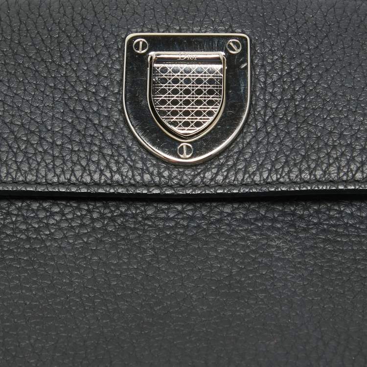 Pre Owned Dior Black Leather Mini Diorever Tote
