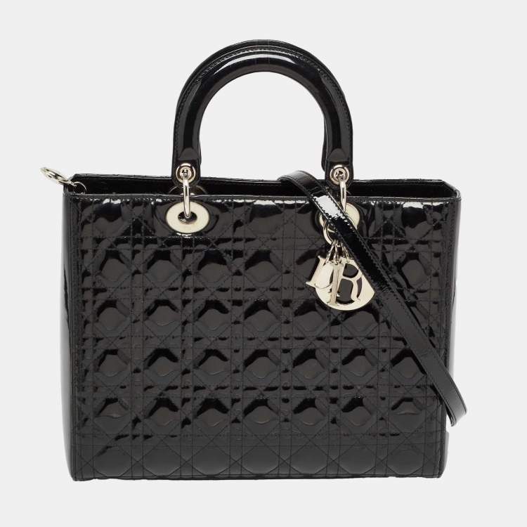 Large patent outlet leather handbags