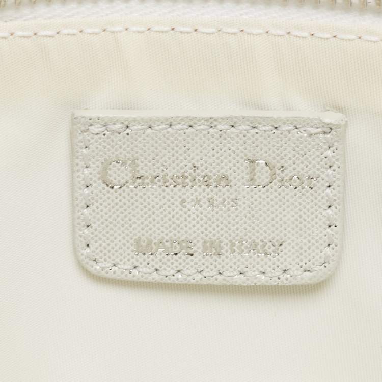 Pre Owned Dior Mint Green Shimmering Suede Babe Hobo