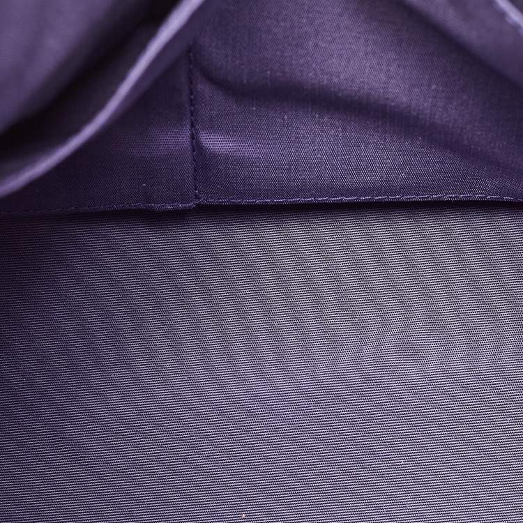 Pre Owned Dior Purple Leather Diorissimo Bowler Bag