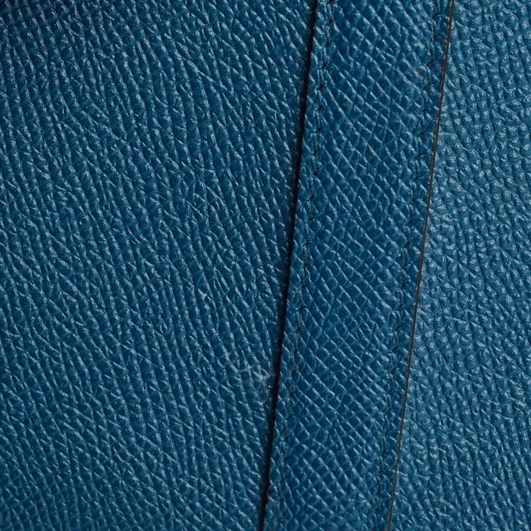 Pre Owned Dior Teal Blue Leather Saddle Shoulder Bag