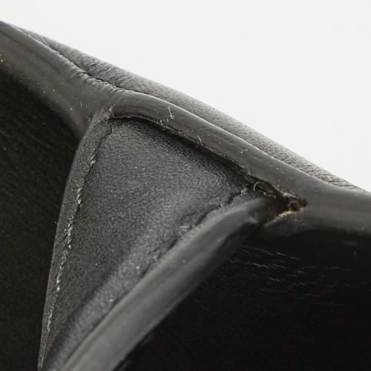 Pre Owned Dior Black Leather Saddle Bag