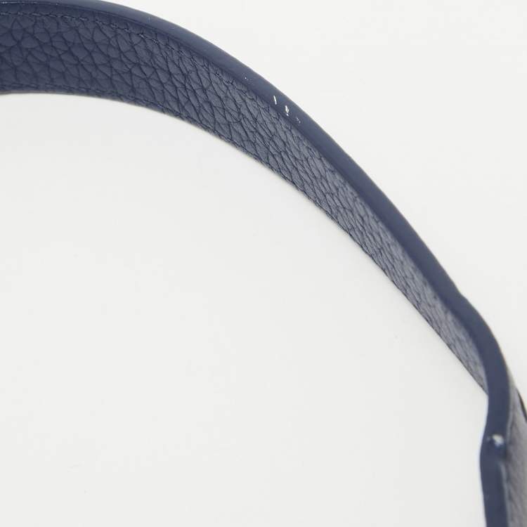 Pre Owned Dior Blue Leather Mini Diorever Top Handle Bag