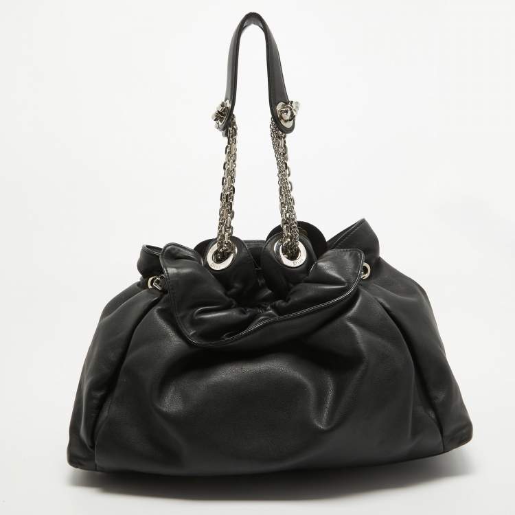 Pre Owned Dior Black Leather Le Trente Hobo