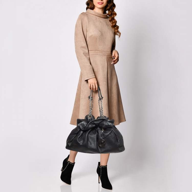 Pre Owned Dior Black Leather Le Trente Hobo