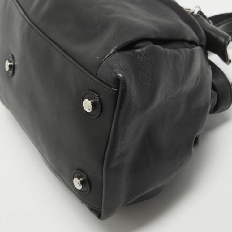 Pre Owned Dior Black Leather Le Trente Hobo