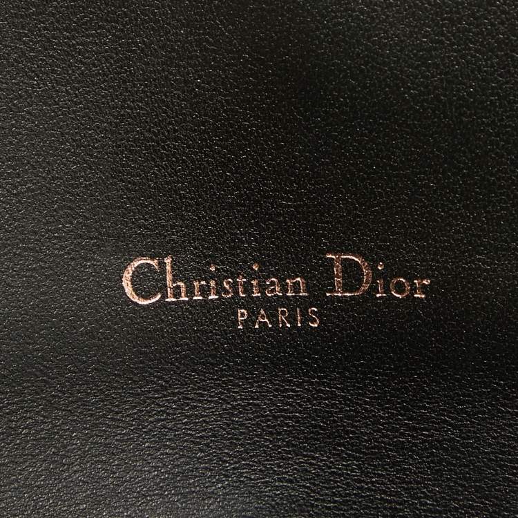 Pre Owned Dior Multicolor Printed Leather Saddle Wallet on Chain