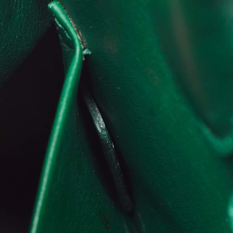 Pre Owned Dior Green Leather Medium Diorever Bag