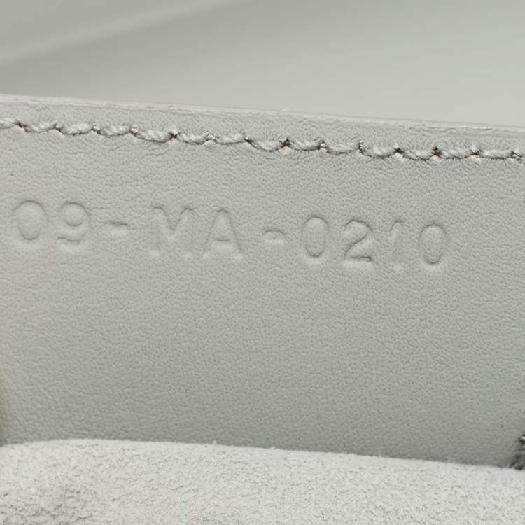 Pre Owned Dior Grey Ultramatte Leather Saddle Shoulder Bag