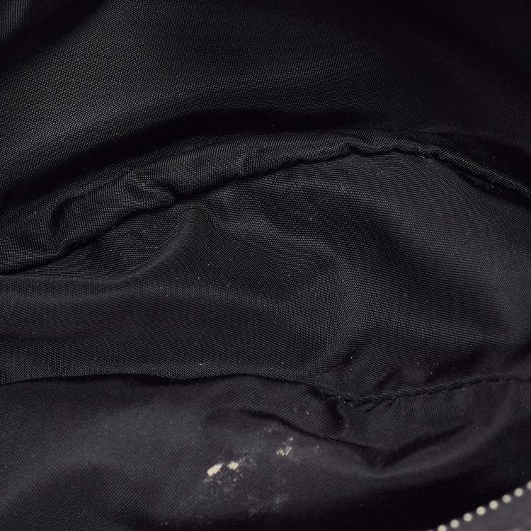 Pre Owned Dior Black/Grey Oblique Canvas and Leather Street Chic Hobo