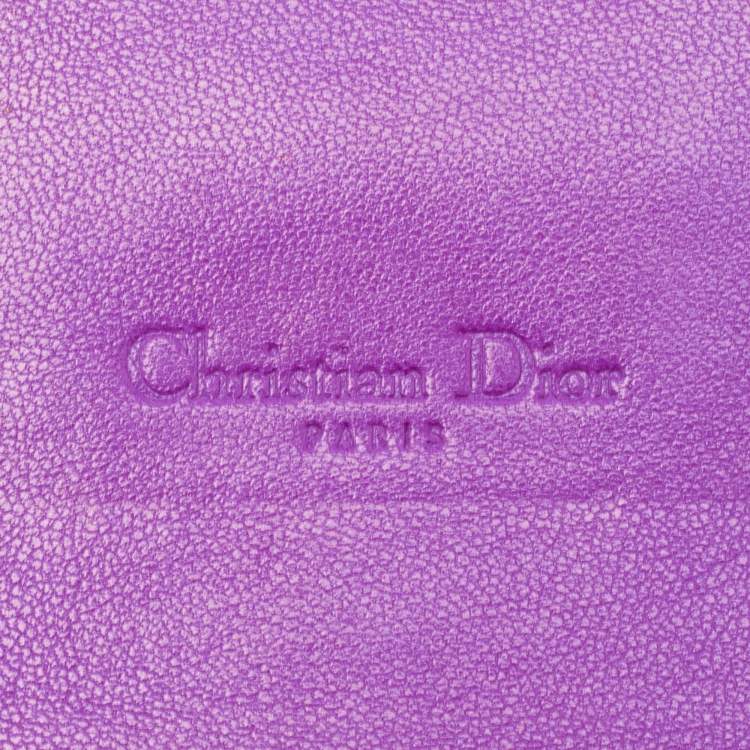 Pre Owned Dior Pink Cannage Leather Miss Dior Wallet on Chain