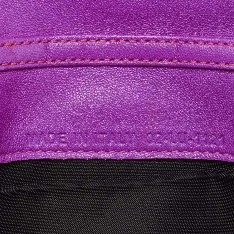 Pre Owned Dior Pink Cannage Leather Miss Dior Wallet on Chain