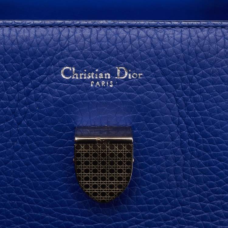 Pre Owned Dior Blue Leather Medium Diorever Tote 