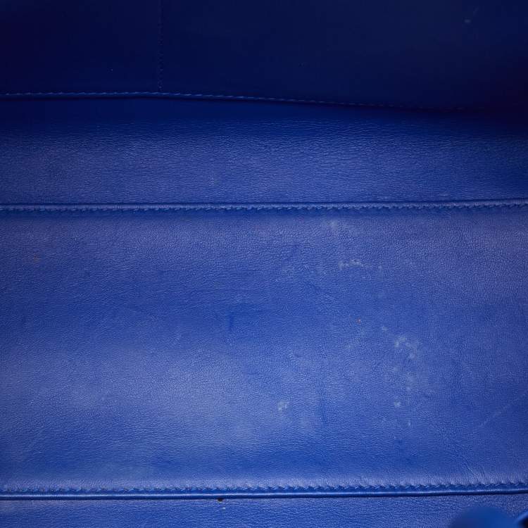 Pre Owned Dior Blue Leather Medium Diorever Tote 