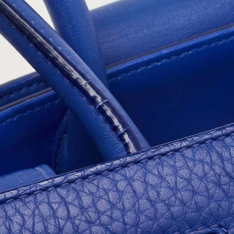 Pre Owned Dior Blue Leather Medium Diorever Tote 