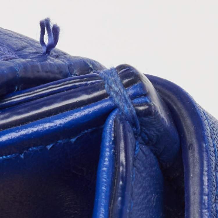 Pre Owned Dior Blue Leather Medium Diorever Tote 