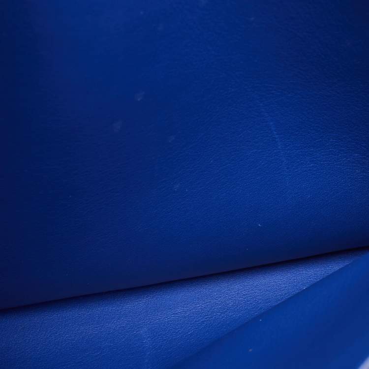 Pre Owned Dior Blue Leather Medium Diorever Tote 