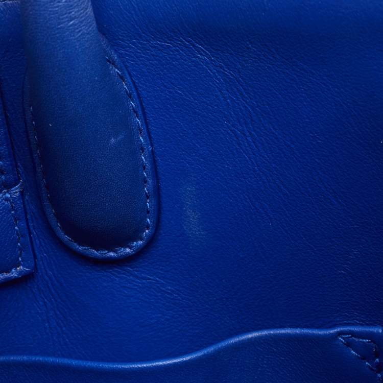 Pre Owned Dior Blue Leather Medium Diorever Tote 