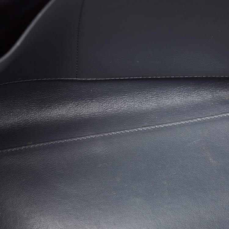 Pre Owned Dior Grey Leather Large Diorever Top Handle Bag