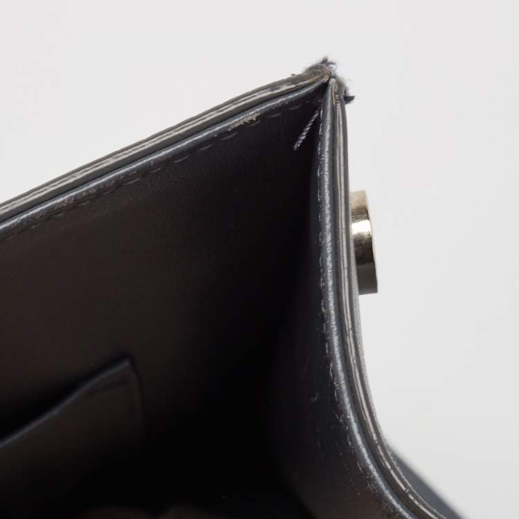 Pre Owned Dior Grey Leather Large Diorever Top Handle Bag