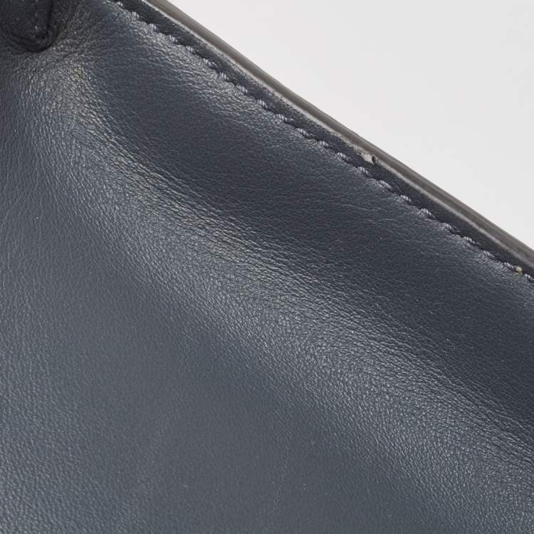 Pre Owned Dior Grey Leather Large Diorever Top Handle Bag