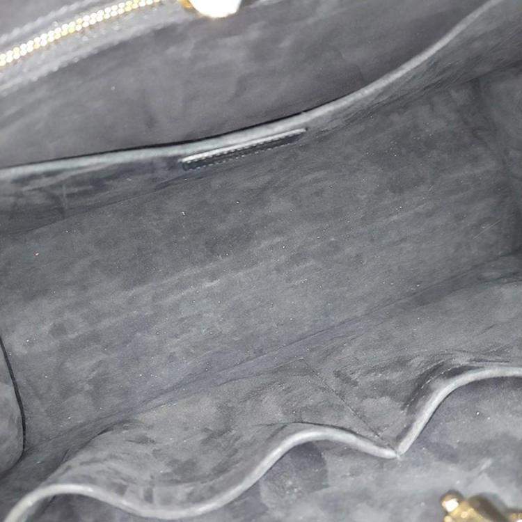 Pre Owned Christian Dior Black Leather Essential Medium Tote Bag