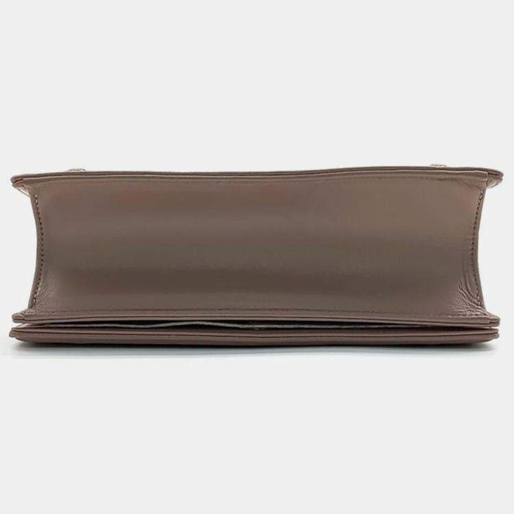 Pre Owned Dior Indie Pink Leather Diorama Shoulder Bag