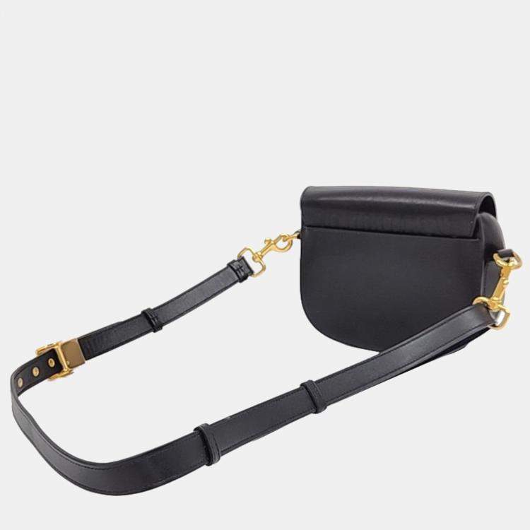 Pre Owned Dior Black Leather Small Bobby Shoulder Bag