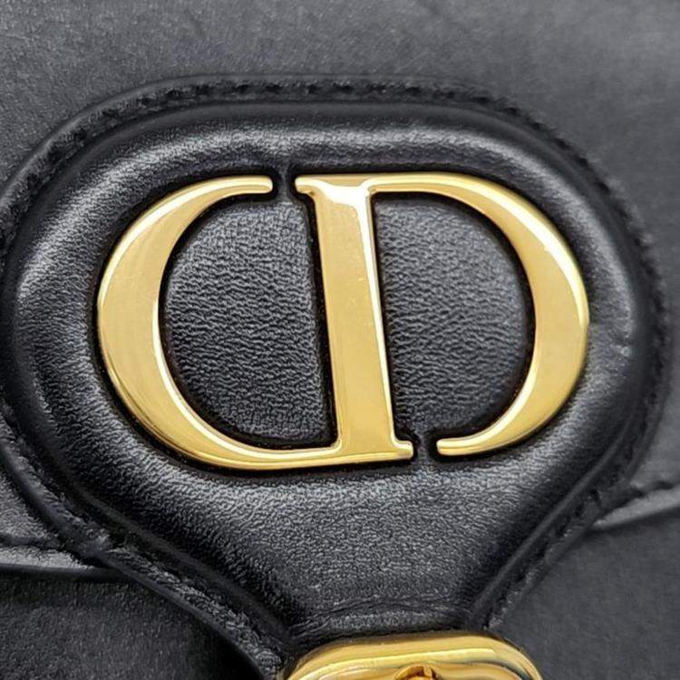 Pre Owned Dior Black Leather Small Bobby Shoulder Bag